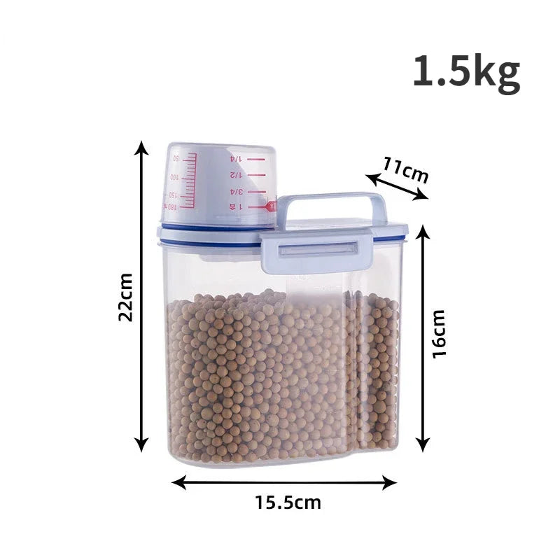  Zenalen Dog Cat Food Pail Plastic Storage